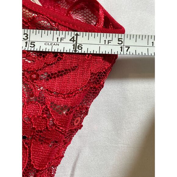 Night Way Collections Red Lace Maxi Dress - Picture 11 of 13